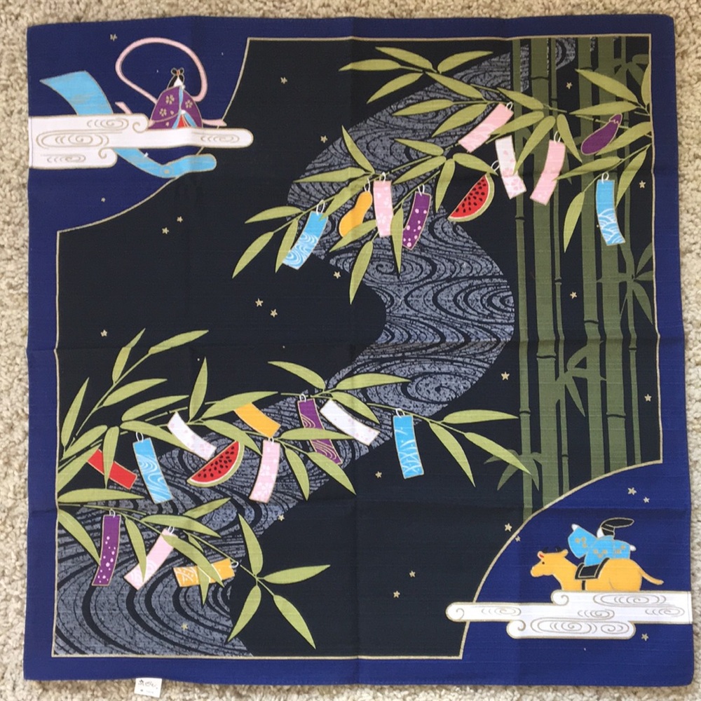 19”x19” Japanese scarf - Picture 1 of 6